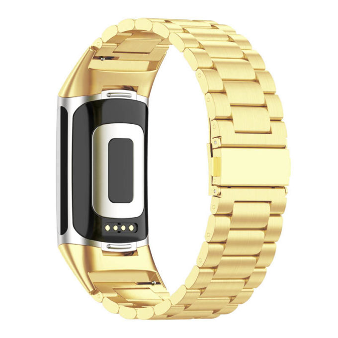 Fb.m155.yg Back Gold StrapsCo Stainless Steel Band For Fitbit Charge 5 Metal Strap