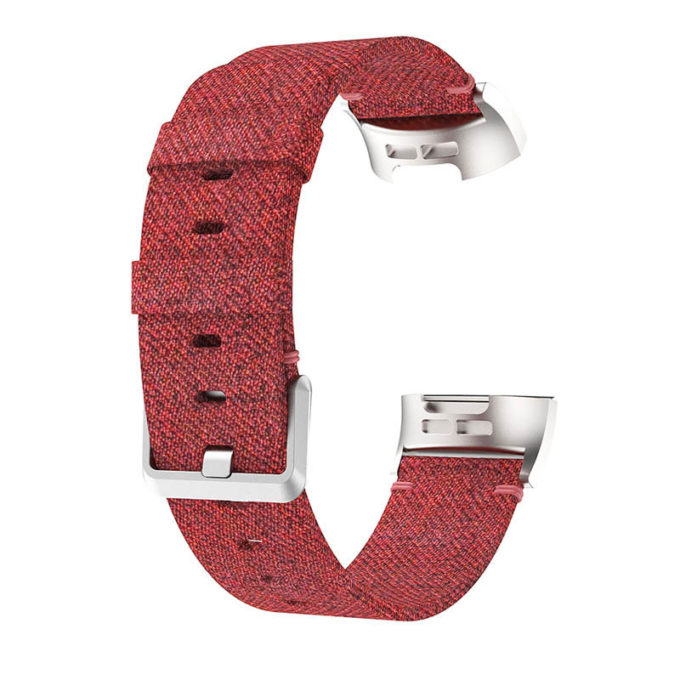 Fb.ny43.6 Back Red StrapsCo Canvas Strap For Fitbit Charge 5 Nylon Band