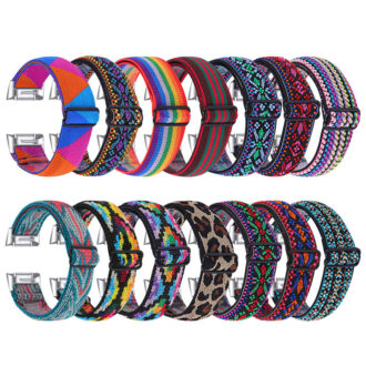 Fb.ny44 All Color StrapsCo Pattern Nylon Strap For Fitbit Charge 5 Canvas Band