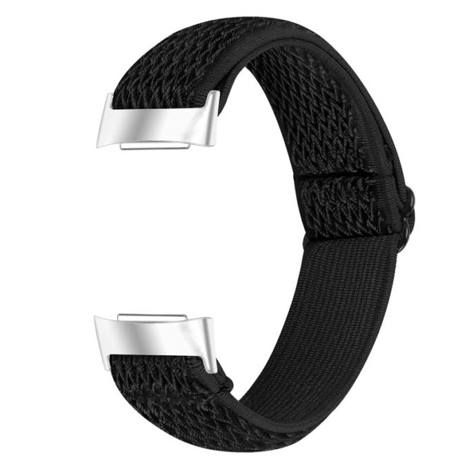 Fb.ny45.1 Back Black StrapsCo Nylon Strap For Fitbit Charge 5 Canvas Band