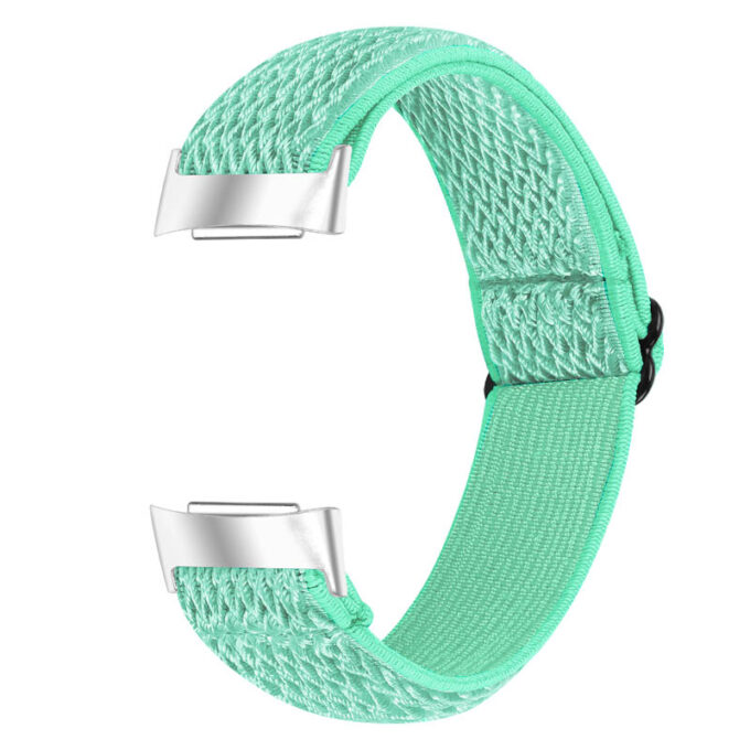 Fb.ny45.11 Back Aqua StrapsCo Nylon Strap For Fitbit Charge 5 Canvas Band