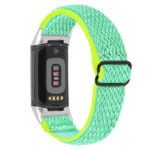 Fb.ny45.11.10 Main Turquoise & Green StrapsCo Nylon Strap For Fitbit Charge 5 Canvas Band