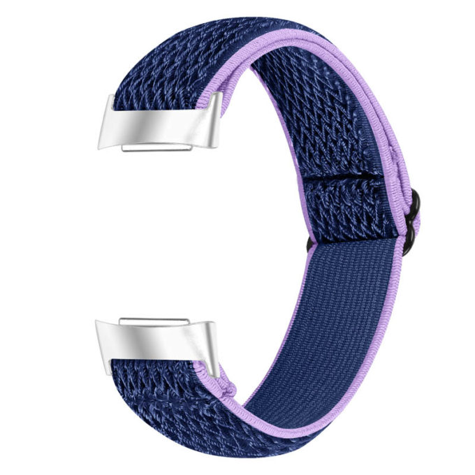 Fb.ny45.18.5 Back Purple & Blue StrapsCo Nylon Strap For Fitbit Charge 5 Canvas Band