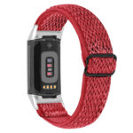 Fb.ny45.6 Main Red StrapsCo Nylon Strap For Fitbit Charge 5 Canvas Band