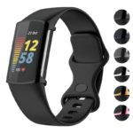 Fb.pc18 Gallery (Black) StrapsCo Protective Case For Fitbit Charge 5 TPU