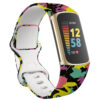 Fb.r70.a Main 80s Splash StrapsCo Pattern Infinity Band For Fitbit Charge 5 Silicone Rubber Strap