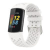 Fb.r71.17 Main Beige StrapsCo Rubber Sport Band For Fitbit Charge 5 Silicone Strap