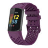 Fb.r71.18 Main Dark Purple StrapsCo Rubber Sport Band For Fitbit Charge 5 Silicone Strap