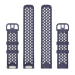 Fb.r71.5a Upright Dark Blue StrapsCo Rubber Sport Band For Fitbit Charge 5 Silicone Strap