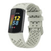 Fb.r71.7 Main Greenish Grey StrapsCo Rubber Sport Band For Fitbit Charge 5 Silicone Strap