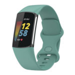 Fb.r73.11 Main Teal StrapsCo Rubber Infinity Band For Fitbit Charge 5 Silicone Strap