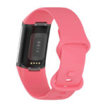 Fb.r73.13 Back Pink StrapsCo Rubber Infinity Band For Fitbit Charge 5 Silicone Strap