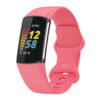 Fb.r73.13 Main Pink StrapsCo Rubber Infinity Band For Fitbit Charge 5 Silicone Strap