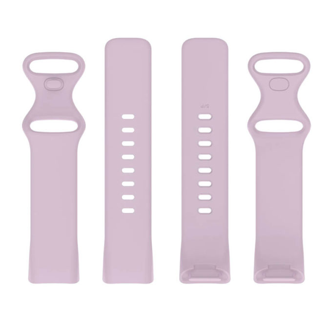 Fb.r73.18 Upright Lavender StrapsCo Rubber Infinity Band For Fitbit Charge 5 Silicone Strap