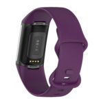 fb.r73.18a Back Dark Purple StrapsCo Rubber Infinity Band for Fitbit Charge 5 Silicone Strap