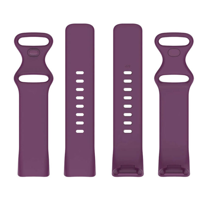 Fb.r73.18a Upright Dark Purple StrapsCo Rubber Infinity Band For Fitbit Charge 5 Silicone Strap