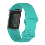 fb.r73.5b Back Aqua StrapsCo Rubber Infinity Band for Fitbit Charge 5 Silicone Strap
