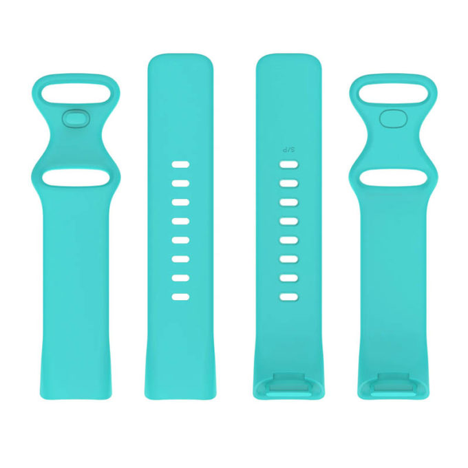 Fb.r73.5b Upright Aqua StrapsCo Rubber Infinity Band For Fitbit Charge 5 Silicone Strap