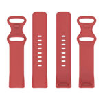 Fb.r73.6 Upright Red StrapsCo Rubber Infinity Band For Fitbit Charge 5 Silicone Strap