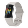 Fb.r73.7 Main Grey StrapsCo Rubber Infinity Band For Fitbit Charge 5 Silicone Strap