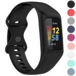 Fb.r74 Gallery (Black) StrapsCo Protective Case Strap For Fitbit Charge 5 TPU