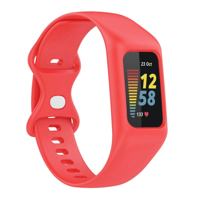 Fb.r74.6 Main Red StrapsCo Protective Case Strap For Fitbit Charge 5 TPU