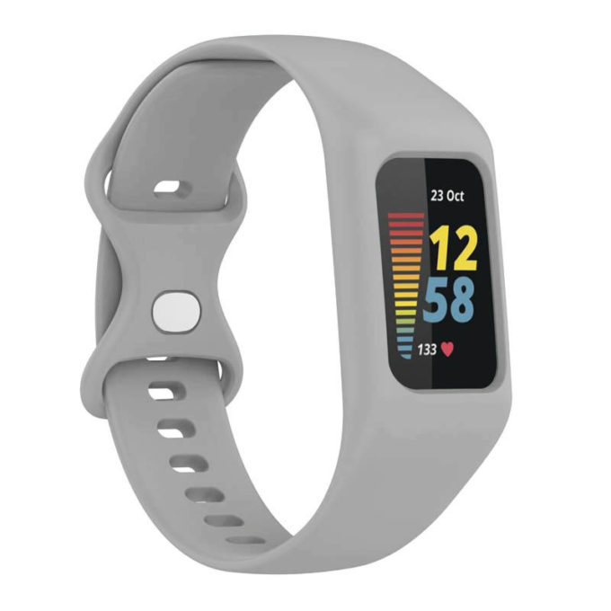 Fb.r74.7 Main Grey StrapsCo Protective Case Strap For Fitbit Charge 5 TPU