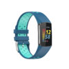 Fb.r75.5.11 Main Blue & Aqua StrapsCo Sport Band For Fitbit Charge 5 Silicone Rubber Strap