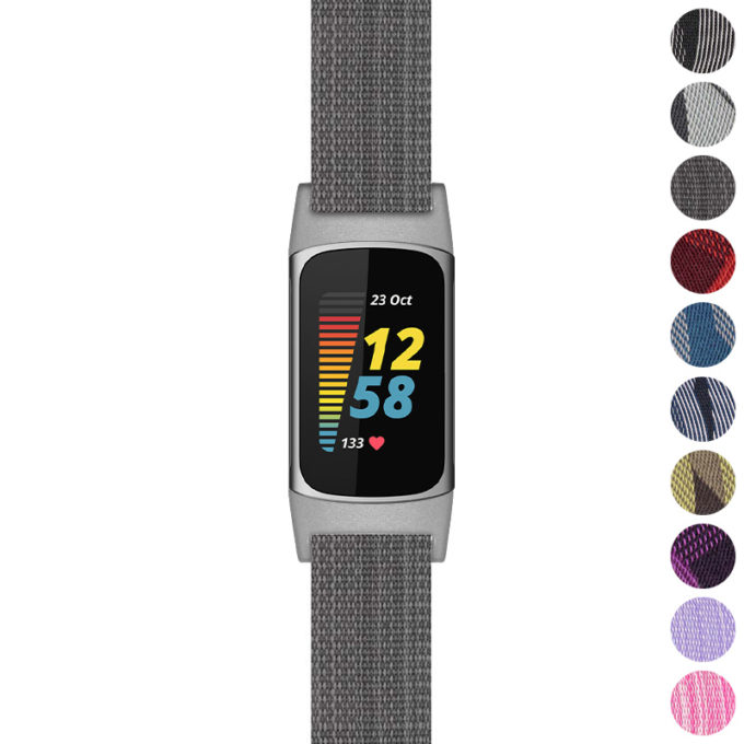 fbx5.s.ny6 Canvas Strap for Fitbit Charge 5