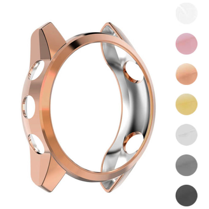 g.pc16 Gallery Rose Gold StrapsCo Protective Case for Garmin Forerunner 745