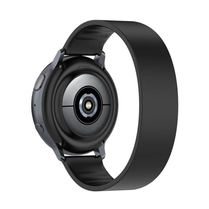 g.r57.1.18 Back Black StrapsCo Silicone Strap for Garmin Venu 2S Vivomove 3S Vivoactive 4S