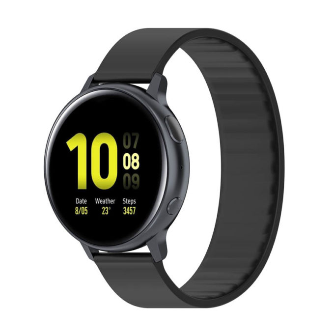 g.r57.1.20 Main Black StrapsCo Silicone Strap for Garmin Venu 2S Vivomove 3S Vivoactive 4S