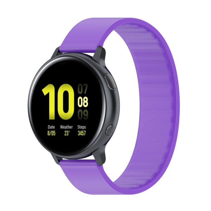 g.r57.18.20 Main Purple StrapsCo Silicone Strap for Garmin Venu 2S Vivomove 3S Vivoactive 4S