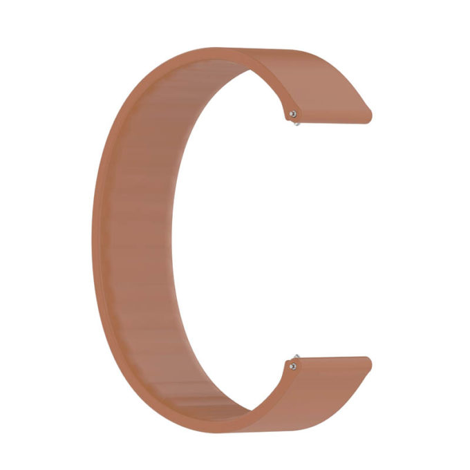 g.r57.2.20 Alternate Brown StrapsCo Silicone Strap for Garmin Venu 2S Vivomove 3S Vivoactive 4S