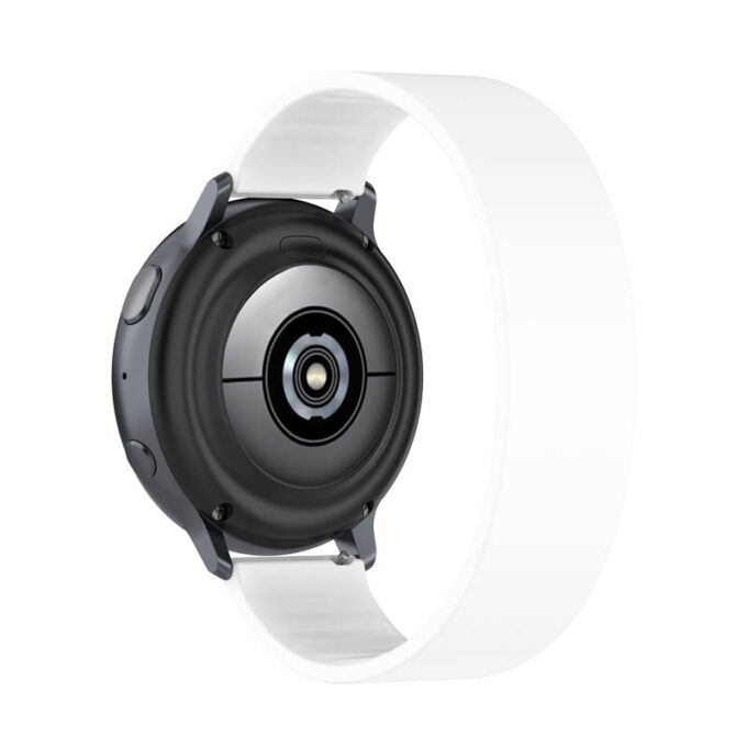 g.r57.22.18 Back White StrapsCo Silicone Strap for Garmin Venu 2S Vivomove 3S Vivoactive 4S