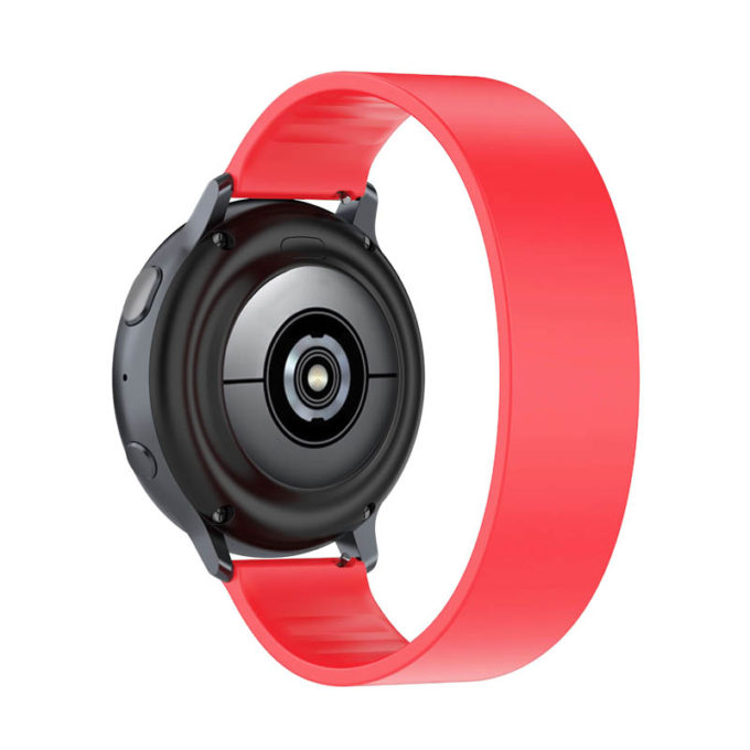 g.r57.6.20 Back Red StrapsCo Silicone Strap for Garmin Venu 2S Vivomove 3S Vivoactive 4S