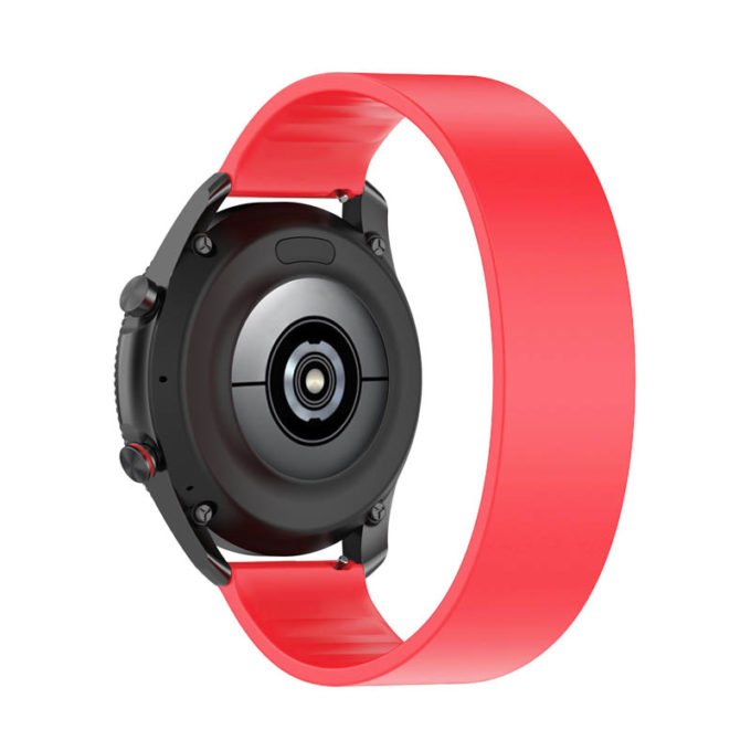 g.r57.6.22 Back Red StrapsCo Silicone Strap for Garmin Venu 2S Vivomove 3S Vivoactive 4S