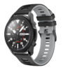 G.r58.1.7.22 Main Black & Grey StrapsCo Silicone Band For Garmin Vivoactive 4 Rubber Watch Strap