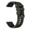 G.r58.11.1.22 Angle Army Green & Black StrapsCo Silicone Band For Garmin Vivoactive 4 Rubber Watch Strap