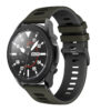 G.r58.11.1.22 Main Army Green & Black StrapsCo Silicone Band For Garmin Vivoactive 4 Rubber Watch Strap