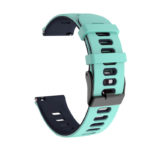 G.r58.11.5.20 Angle Aqua & Midnight Blue StrapsCo Silicone Band For Garmin Forerunner 245 645 Vivoactive 3