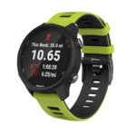 G.r58.11a.1.20 Main Green & Black StrapsCo Silicone Band For Garmin Forerunner 245 645 Vivoactive 3 Vivomove