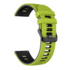 G.r58.11a.1.22 Angle Green & Black StrapsCo Silicone Band For Garmin Vivoactive 4 Rubber Watch Strap