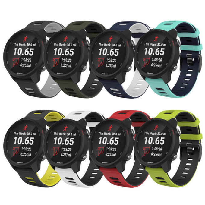 G.r58.20 All Color Silicone Band For Garmin Forerunner 245 645 Vivoactive 3 Vivomove Vivomove 3 HR