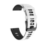 G.r58.22.1.20 Angle White & Black StrapsCo Silicone Band For Garmin Forerunner 245 645 Vivoactive 3 Vivomove