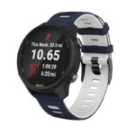 G.r58.5.22.20 Main Blue & White StrapsCo Silicone Band For Garmin Forerunner 245 645 Vivoactive 3 Vivomove