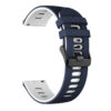 G.r58.5.22.22 Angle Blue & White StrapsCo Silicone Band For Garmin Vivoactive 4 Rubber Watch Strap
