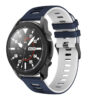 G.r58.5.22.22 Main Blue & White StrapsCo Silicone Band For Garmin Vivoactive 4 Rubber Watch Strap