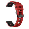 G.r58.6.1.22 Angle Red & Black StrapsCo Silicone Band For Garmin Vivoactive 4 Rubber Watch Strap