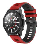 G.r58.6.1.22 Main Red & Black StrapsCo Silicone Band For Garmin Vivoactive 4 Rubber Watch Strap